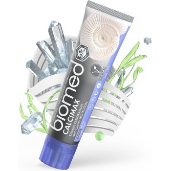 Biomed Calcimax Pasta de dinti pentru a intari smaltul dintilor. cu extract de alge marine - imagine 3